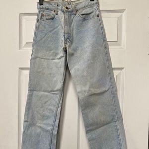 Vintage Light Wash Levis - W 26" H 36" L 37"